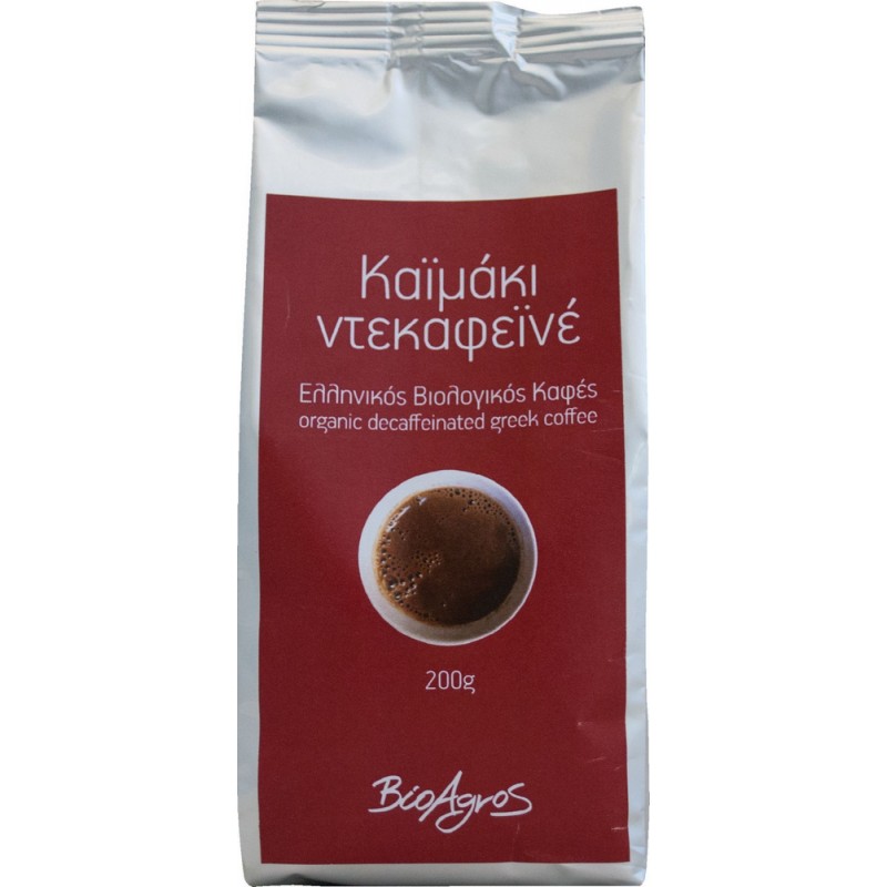 Βιολογικός Ελληνικός Καφές Καϊμάκι Ντεκαφεϊνέ 200gr - ΒΙΟΑΓΡΟΣ 