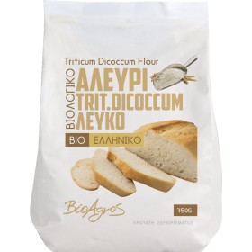 Βιολογικό Αλεύρι Δίκοκκου Σίτου Λευκό 750gr - ΒΙΟΑΓΡΟΣ