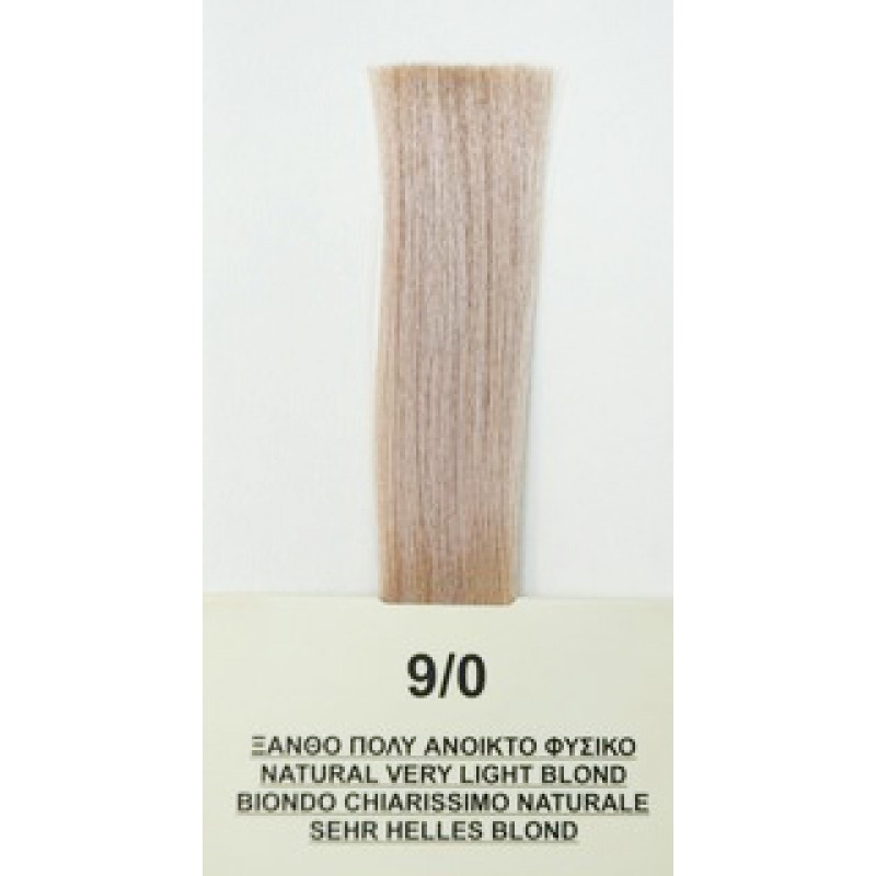 Βαφή Μαλλιών No 9/0 – Ξανθό Πολύ Ανοιχτό 60ml - MEDITERRANEAN COLOR