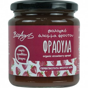 Βιολογική Μαρμελάδα Φράουλα Χ/Ζ 320gr - ΒΙΟΑΓΡΟΣ 