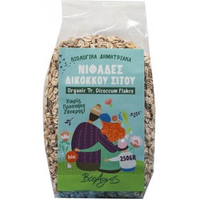 Βιολογικές Νιφάδες Δίκοκκου Σίτου 250gr - ΒΙΟΑΓΡΟΣ