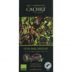 Βιολογική Σοκολάτα Μαύρη 85% Κακάο 100gr - CACHET