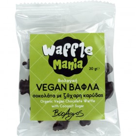 Βιολογική Βάφλα με Σοκολάτα & Ζάχαρη Καρύδας Vegan 30gr -  ΒΙΟΑΓΡΟΣ Βιολογική Βάφλα με Σοκολάτα & Ζάχαρη Καρύδας Vegan 30gr -  ΒΙΟΑΓΡΟΣ