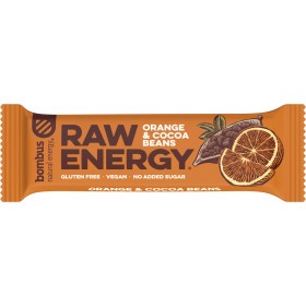 Μπάρα Ενέργειας Raw με Πορτοκάλι & Κακάο Χ/Ζ 50gr - BOMBUS