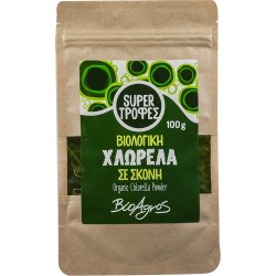Βιολογική Υπερτροφή Χλωρέλα σε σκόνη 100gr - ΒΙΟΑΓΡΟΣ