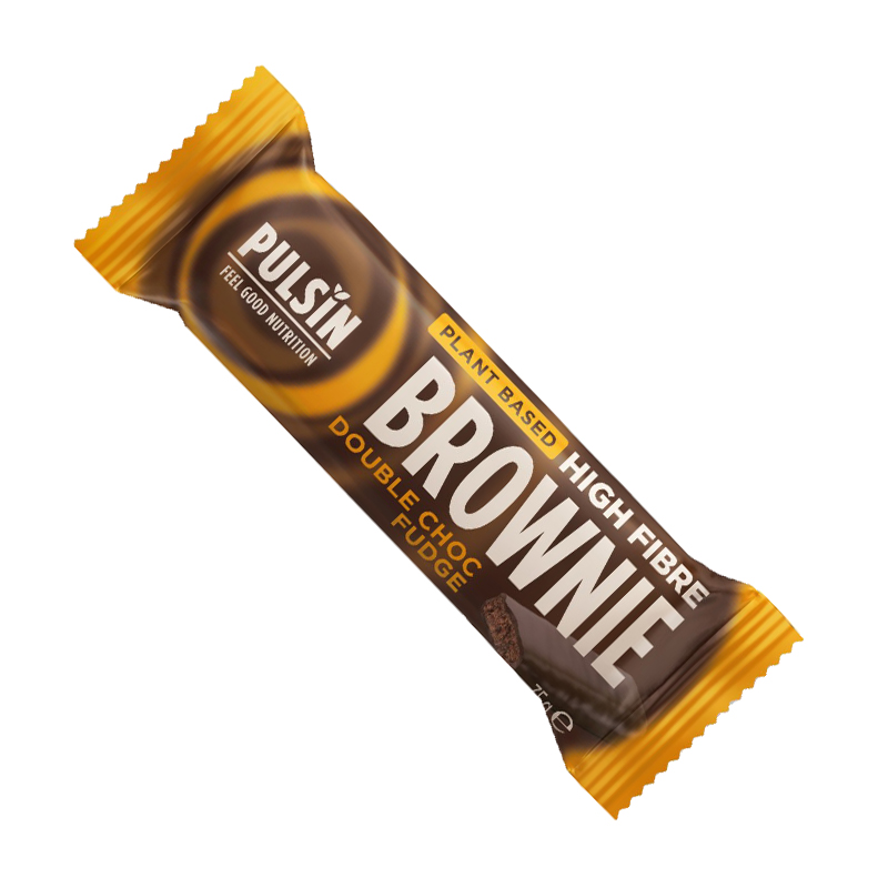 Μπάρα Μπράουνι με Διπλό Κέικ Σοκολάτας Χ/Ζ 35gr - PULSIN