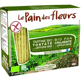 Βιολογικά Κράκερς από Πράσινες Φακές 150gr -  LE PANIN DES FLEURS